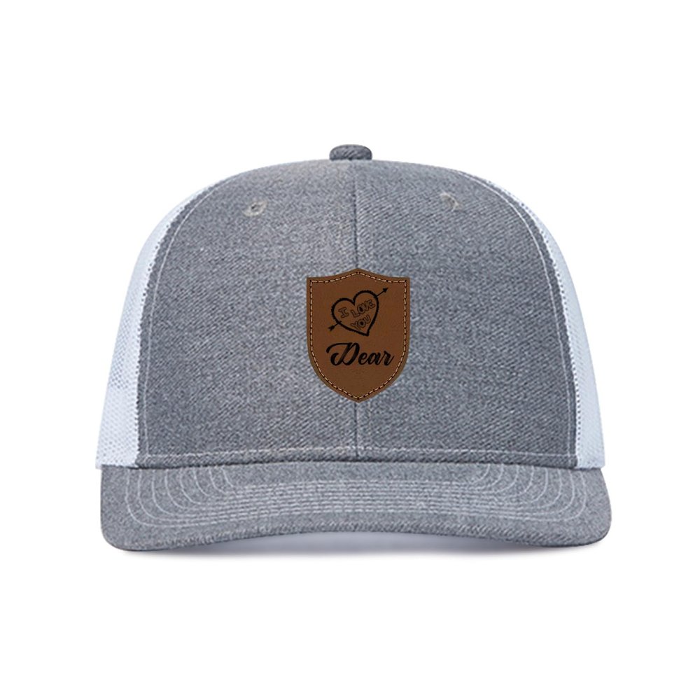 Custom Leather Patch Trucker Hat for Men & Women - Personalized Text & Photo Baseball Cap Laser Engraved.31