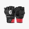 Gameness Pro Training Gloves | Premium Leather | Professional Grade Training Glove for MMA, and More Black/White/Red Small view 1