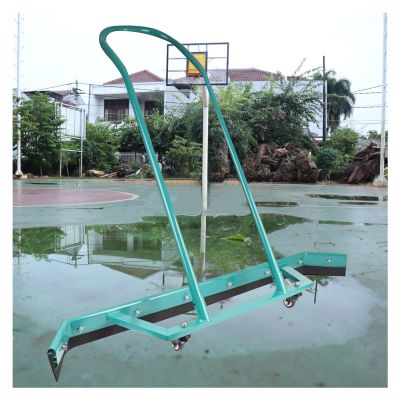 Large Sweeper Tennis Court Squeegee, Lightweight Aluminum Squeegee Broom Tennis Court Dryer Rain Shuttle, Professional Portable Floor Surface Water Pusher for School Playgrounds (Color : Green)