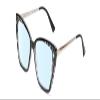 Calabria K+K CHARLOTTE Cat Eye Blue Light Glasses +4.00 Marble Black Clear Crystal Silver Women Chic Trendy Readers Eyeglass view 1
