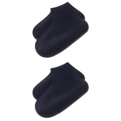 SUPVOX 2pcs Slip Overshoes Silicone Shoe Covers Shoes Cover Protector for Outdoor Activities Camping Travel