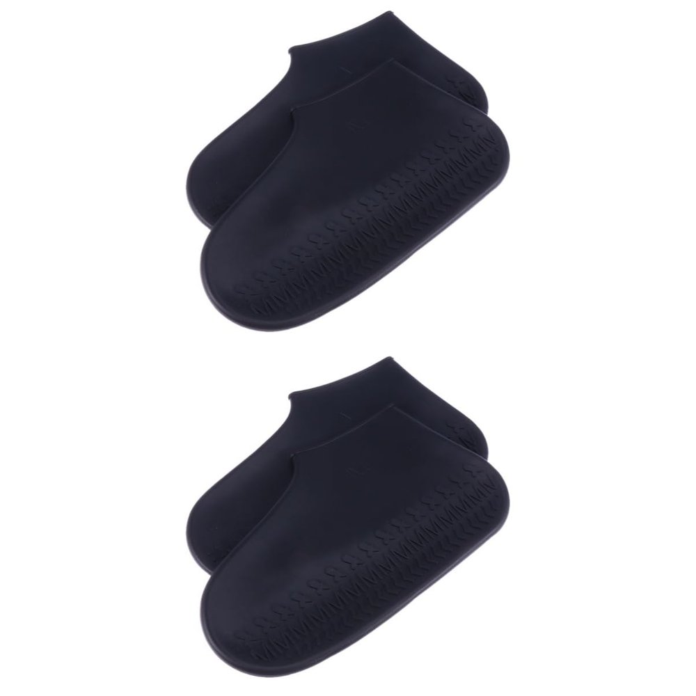 SUPVOX 2pcs Slip Overshoes Silicone Shoe Covers Shoes Cover Protector for Outdoor Activities Camping Travel