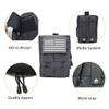 2 Pack Molle Pouches-Vest Pouch Belt Pouch Waist Bag Pack EDC Molle Accessories Bag Small Utility Pouch with Flag Patch Black view 2