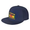 5th Infantry Division 'Red Diamond' Vietnam Combat Veteran Flat Brim Baseball Cap Men's Adjustable Trucker Hat view 1