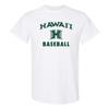 AS1095 - Hawaii Rainbow Warriors Arch Logo Baseball T Shirt - 3X-Large - White view 1