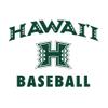 AS1095 - Hawaii Rainbow Warriors Arch Logo Baseball T Shirt - 3X-Large - White view 3