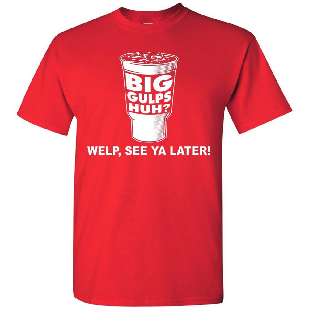 Dumb and Dumber Big Gulps - T-Shirt (US, Alpha, XX-Large, Regular, Regular, Red)