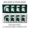 YouTheFan NCAA Michigan State Spartans 2 x 4 Professional Wood Cornhole Game with Logo Bags view 4
