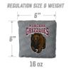 YouTheFan Officially-Licensed NCAA Montana Grizzlies Set of 4 Cornhole Bags - All Weather Regulation 6 x 6 Size - 16oz Weight - Designed in USA view 3