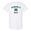 AS1098 - Hawaii Rainbow Warriors Arch Logo Golf T Shirt - X-Large - White view 1