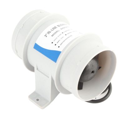 3-Inch 12V Silent Inline Blower for Yachts Boats Circulation