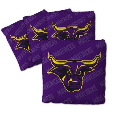 YouTheFan Officially-Licensed NCAA Minnesota State Mavericks Set of 4 Cornhole Bags - All Weather Regulation 6 x 6 Size - 16oz Weight - Designed in USA