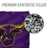 YouTheFan Officially-Licensed NCAA Minnesota State Mavericks Set of 4 Cornhole Bags - All Weather Regulation 6 x 6 Size - 16oz Weight - Designed in USA view 4
