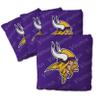 YouTheFan Officially-Licensed NFL Minnesota Vikings Set of 4 Cornhole Bags - All Weather Regulation 6 x 6 Size - 16oz Weight - Designed in USA view 1