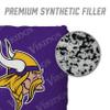YouTheFan Officially-Licensed NFL Minnesota Vikings Set of 4 Cornhole Bags - All Weather Regulation 6 x 6 Size - 16oz Weight - Designed in USA view 4