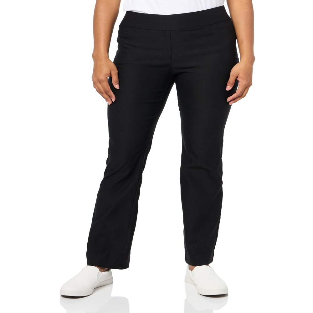 Briggs New York Women's Pull On Bootcut Magic Pant, Black, 12