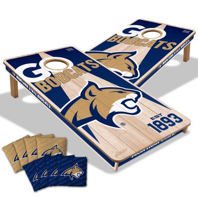 YouTheFan NCAA Montana State Bobcats 2 x 4 Professional Wood Cornhole Game with Logo Bags