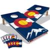 YouTheFan State of Colorado 2 x 4 Professional Wood Cornhole Game with Bags view 1