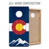 YouTheFan State of Colorado 2 x 4 Professional Wood Cornhole Game with Bags view 3