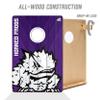YouTheFan NCAA TCU Horned Frogs 2 x 3 Wood Cornhole Game with Logo Bags view 3
