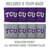YouTheFan NCAA TCU Horned Frogs 2 x 3 Wood Cornhole Game with Logo Bags view 4