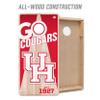 YouTheFan NCAA Houston Cougars 2 x 4 Professional Wood Cornhole Game with Logo Bags view 3