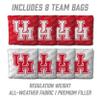YouTheFan NCAA Houston Cougars 2 x 4 Professional Wood Cornhole Game with Logo Bags view 4