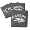 YouTheFan Officially-Licensed NCAA Nevada Wolf Pack Set of 4 Cornhole Bags - All Weather Regulation 6 x 6 Size - 16oz Weight - Designed in USA view 1