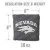 YouTheFan Officially-Licensed NCAA Nevada Wolf Pack Set of 4 Cornhole Bags - All Weather Regulation 6 x 6 Size - 16oz Weight - Designed in USA view 3