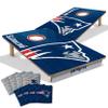 YouTheFan NFL New England Patriots 2 x 3 Wood Cornhole Game with Logo Bags view 1