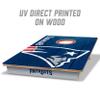 YouTheFan NFL New England Patriots 2 x 3 Wood Cornhole Game with Logo Bags view 2