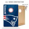 YouTheFan NFL New England Patriots 2 x 3 Wood Cornhole Game with Logo Bags view 3
