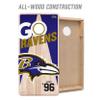 YouTheFan NFL Baltimore Ravens 2 x 4 Professional Wood Cornhole Game with Logo Bags view 3