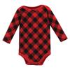 Hudson Baby Unisex Baby Thermal Long Sleeve Bodysuits, Buffalo Plaid Leopard, 0-3 Months view 3