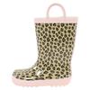 Hudson Baby Unisex Rain Boots, Leopard Pink, 6 Toddler view 1