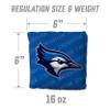 YouTheFan Officially-Licensed NCAA Creighton Bluejays Set of 4 Cornhole Bags - All Weather Regulation 6 x 6 Size - 16oz Weight - Designed in USA view 3