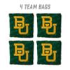 YouTheFan Officially-Licensed NCAA Baylor Bears Set of 4 Cornhole Bags - All Weather Regulation 6 x 6 Size - 16oz Weight - Designed in USA view 2