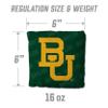 YouTheFan Officially-Licensed NCAA Baylor Bears Set of 4 Cornhole Bags - All Weather Regulation 6 x 6 Size - 16oz Weight - Designed in USA view 3