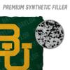 YouTheFan Officially-Licensed NCAA Baylor Bears Set of 4 Cornhole Bags - All Weather Regulation 6 x 6 Size - 16oz Weight - Designed in USA view 4