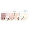 Hudson Baby Unisex Baby Cotton Rich Newborn and Terry Socks, Blush Stripe, 0-6 Months view 2