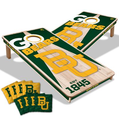 YouTheFan NCAA Baylor Bears 2 x 4 Professional Wood Cornhole Game with Logo Bags