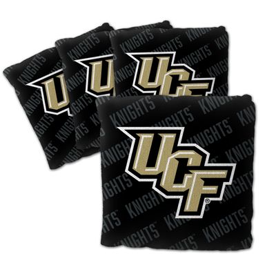 YouTheFan Officially-Licensed NCAA Central Florida Knights Set of 4 Cornhole Bags - All Weather Regulation 6 x 6 Size - 16oz Weight - Designed in USA