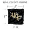 YouTheFan Officially-Licensed NCAA Central Florida Knights Set of 4 Cornhole Bags - All Weather Regulation 6 x 6 Size - 16oz Weight - Designed in USA view 3