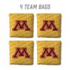 YouTheFan Officially-Licensed NCAA Minnesota Golden Gophers Set of 4 Cornhole Bags - All Weather Regulation 6 x 6 Size - 16oz Weight - Designed in USA view 2
