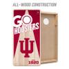 YouTheFan NCAA Indiana Hoosiers 2 x 4 Professional Wood Cornhole Game with Logo Bags view 3