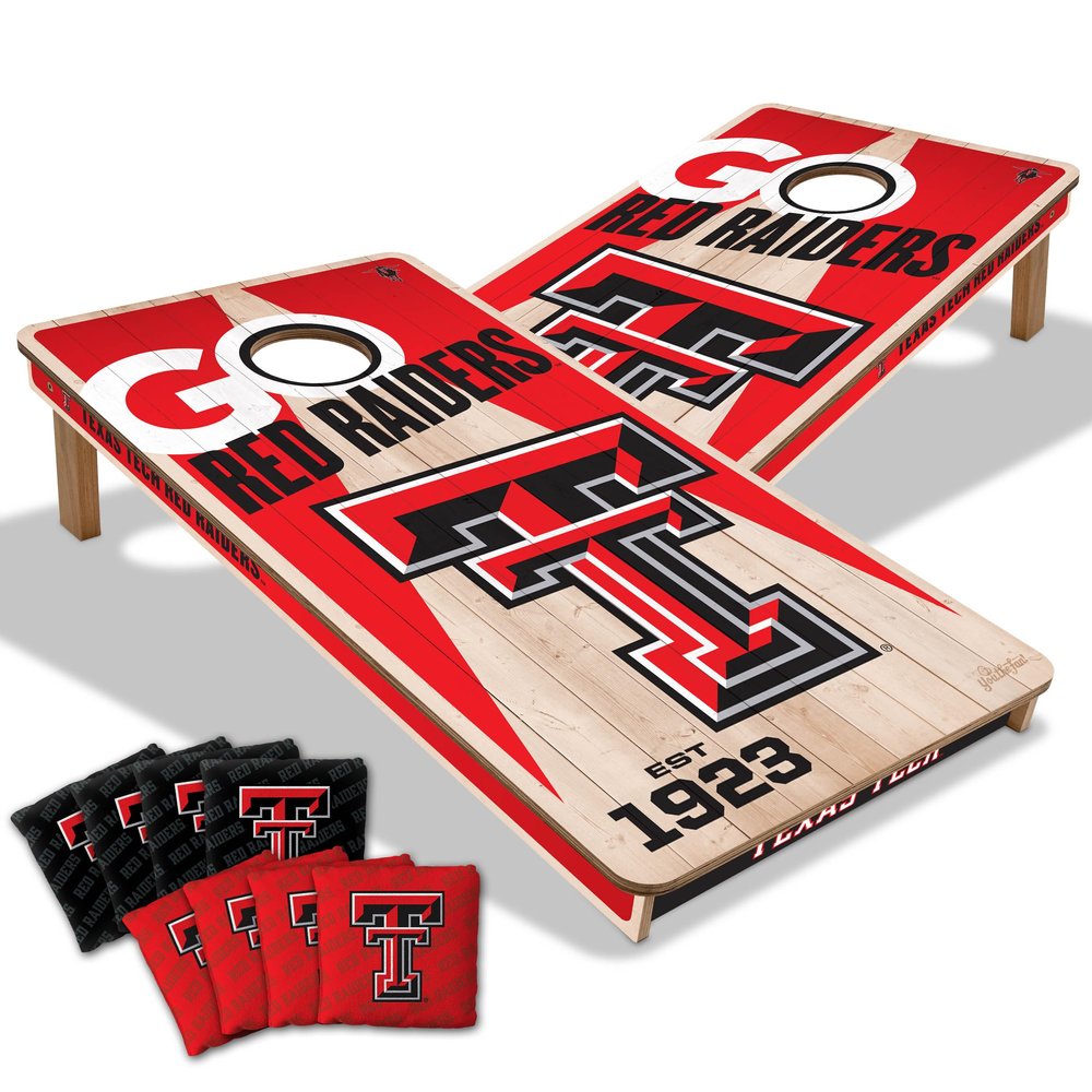 YouTheFan NCAA Texas Tech Red Raiders 2 x 4 All Wood Cornhole