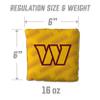 YouTheFan Officially-Licensed NFL Washington Commanders Set of 4 Cornhole Bags - All Weather Regulation 6 x 6 Size - 16oz Weight - Designed in USA view 3