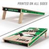 YouTheFan NCAA North Dakota Fighting Hawks 2 x 4 Professional Wood Cornhole Game with Logo Bags view 2