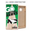 YouTheFan NCAA North Dakota Fighting Hawks 2 x 4 Professional Wood Cornhole Game with Logo Bags view 3