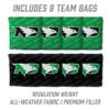 YouTheFan NCAA North Dakota Fighting Hawks 2 x 4 Professional Wood Cornhole Game with Logo Bags view 4